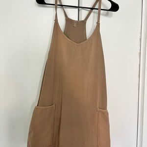 FP Movement by Free People Tan Racerback Jumpsuit